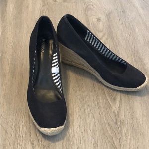 Black Wedge Espadrille